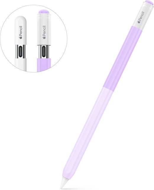 MoKo Silikon Schutzhülle für Apple Pencil USB-C in Multicolour, magnetisch und aufladbar - Bild 1
