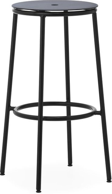 Normann Copenhagen Circa Barhocker in Schwarz Matt im skandinavischen Design - Bild 1