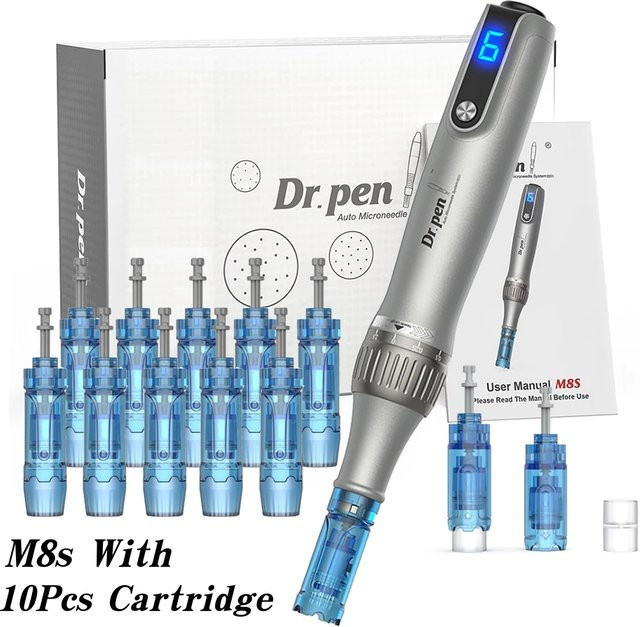 Dr. Pen Neuer Derma Pen Smart M8S Microneedling-Gerät, 10 Nadelkartuschen - Bild 1