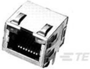 TE Connectivity Modular Jack Inverted mit LEDs in Silber 1-406507-5 - Bild 1