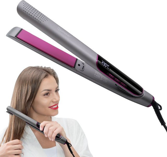 Hatteker 2-in-1 Glätteisen und Lockenstab - Bild 1