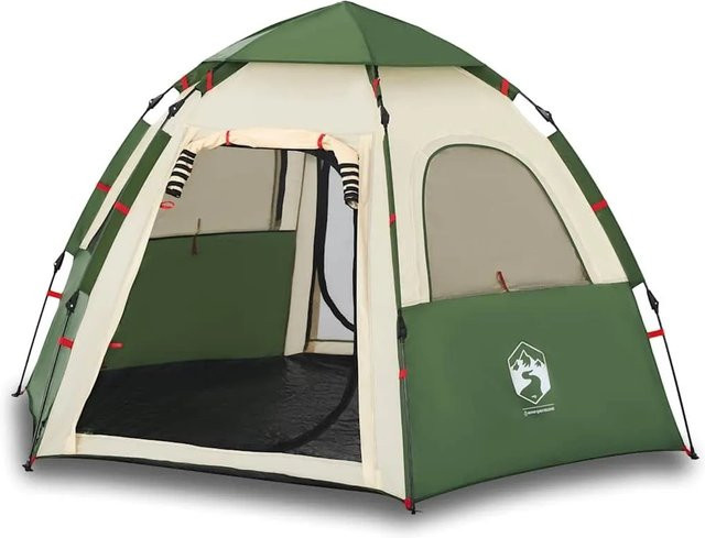 Furnicato Campingzelt Kabine Grün B/T/H: 260 x 217 x 150 cm - Bild 1