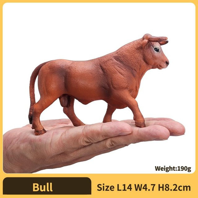 Yiran toy 1 Kuh-Spielzeug, Bullenfigur, Braun, ab 3 Jahren - Bild 1