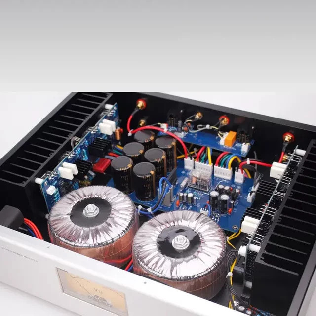 Sound Maker TS-6 HiFi-Leistungsverstärker Dual Toroidal Pure Class AB Stereo Upgrade in Schwarz mit 150W+150W - Bild 1