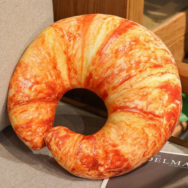 Yiran toy Simulation Brot Plüschkissen, Baguette Croissant Plüschtier - Bild 1