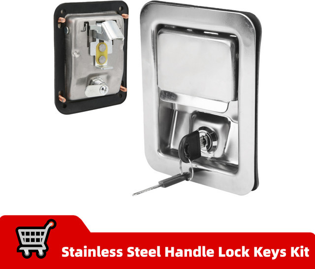 KKMOON Paddle Latch 304 Edelstahlgriff-Schlossschlüssel-Set für Einheitsbaumaschinen - Bild 1