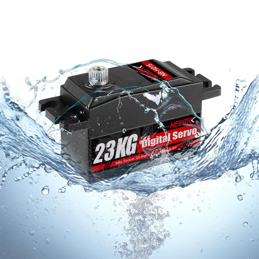 NEEBRC Low Profile Digital Servo, Vollmetallgetriebe, High Torque, Schwarz - Bild 2