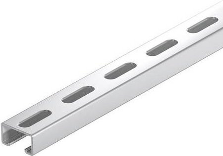OBO Bettermann Profilschiene aus Metall in Silber, L: 2000 cm, B: 4 cm, H: 2,25 cm - Bild 1