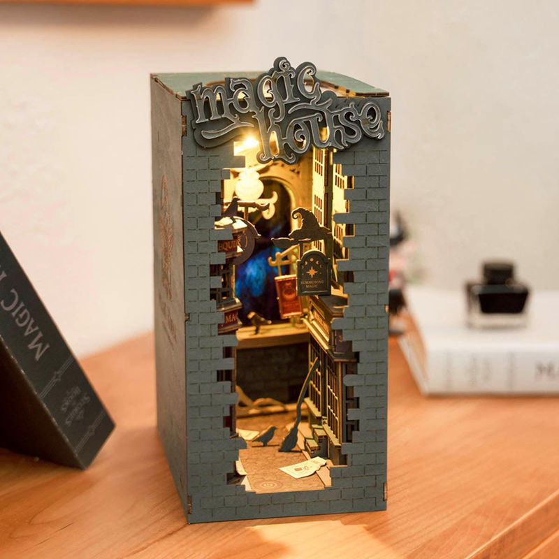Rolife ROBOTIME 3D-Puzzle Magisches Haus DIY Buchnische aus Holz TGB03 - Bild 5