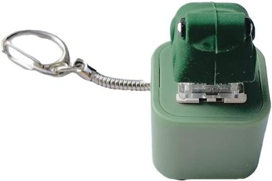 Binchi Outdoor Product Frosch Tastatur Schlüsselanhänger, mit LED Licht und Sound, grün - Bild 1