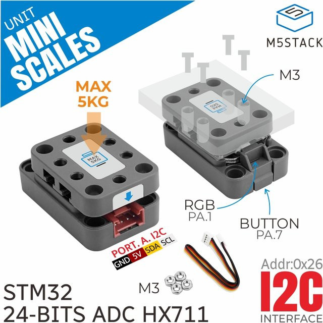 M5Stack Miniwaageinheit mit HX711 in Grau - Bild 1