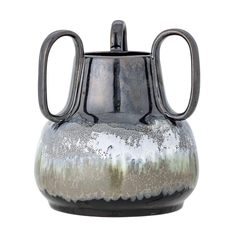 Bloomingville Vase Selim aus Keramik in Schwarz, Höhe: 18 cm - Bild 1