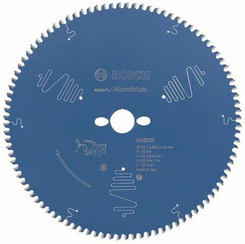Bosch Kreissägeblatt Expert for Aluminium mit 96 Zähnen, Farbe: Blau, Durchmesser: 300 mm, Bohrung: 30 mm - Bild 1