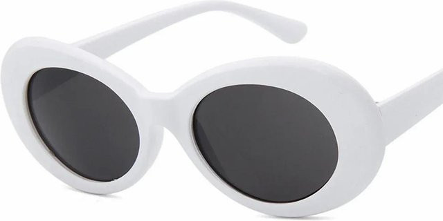 Yiran bag Sonnenbrille Oval, Damen, Vollrand, Kunststoff, Weiß Schwarz - Bild 1