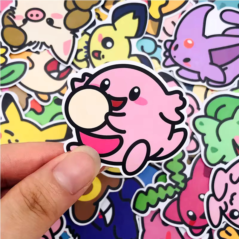 TAKARA TOMY Kawaii Anime Taschenmonster Aufkleber, 53-teiliges Set - Bild 3