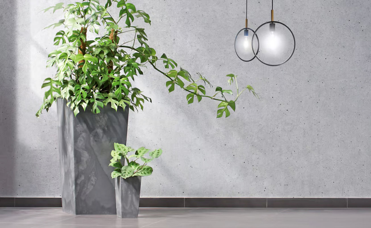 Deuba Blumentopf in Betonoptik Grau mit 91 l Volumen - Bild 3