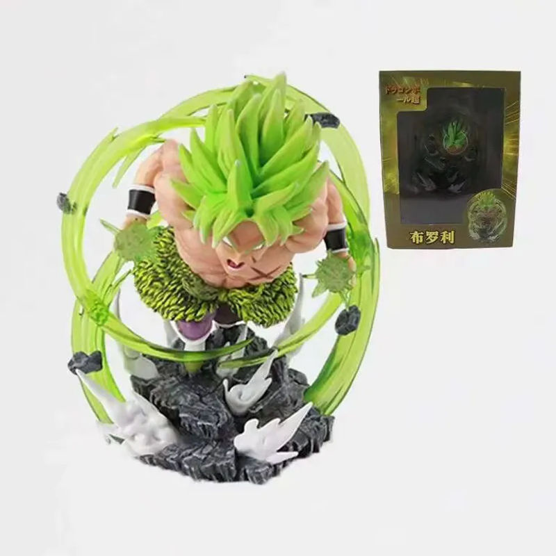 Bandai Dragon Ball Super Broly Figur Statue Q-Version Anime Sammlermodell aus Kunstharz mehrfarbig - Bild 3