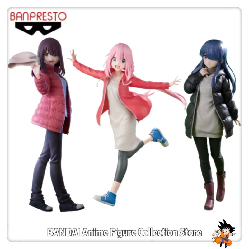 BANPRESTO Laid-Back Camp Ayano Toki, Rin Shima & Kagamihara Nadeshiko, Anime-Figuren, Set - Bild 2