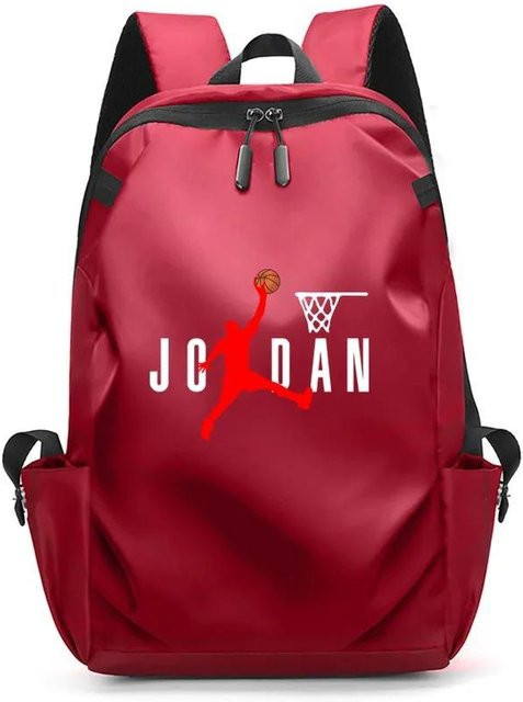 3-teiliges Schulrucksack-Set in Rot aus Oxford-Stoff mit Schultasche, Schultergurt und Federmäppchen - Bild 1