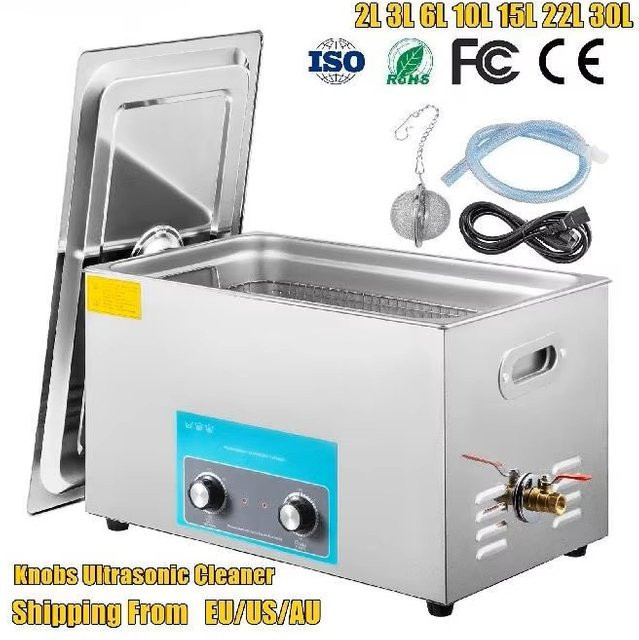 SucceBuy Elektrischer Ultraschallreiniger in Silber aus Edelstahl für Home und Office - Bild 1