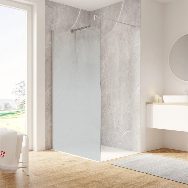 Schulte Duschwand Walk In Alexa Style 2.0 Bodennebel Transparent B: 200 cm, T: 120 cm - Bild 1