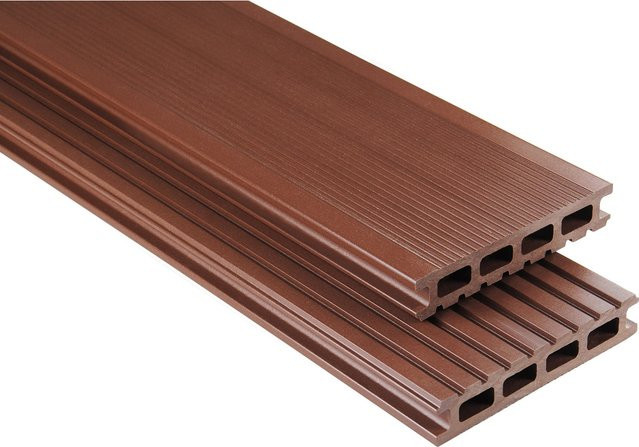 Kovalex WPC Terrassendiele Glatt Braun B/H/L: 14,5 x 2,6 x 550 cm - Bild 1