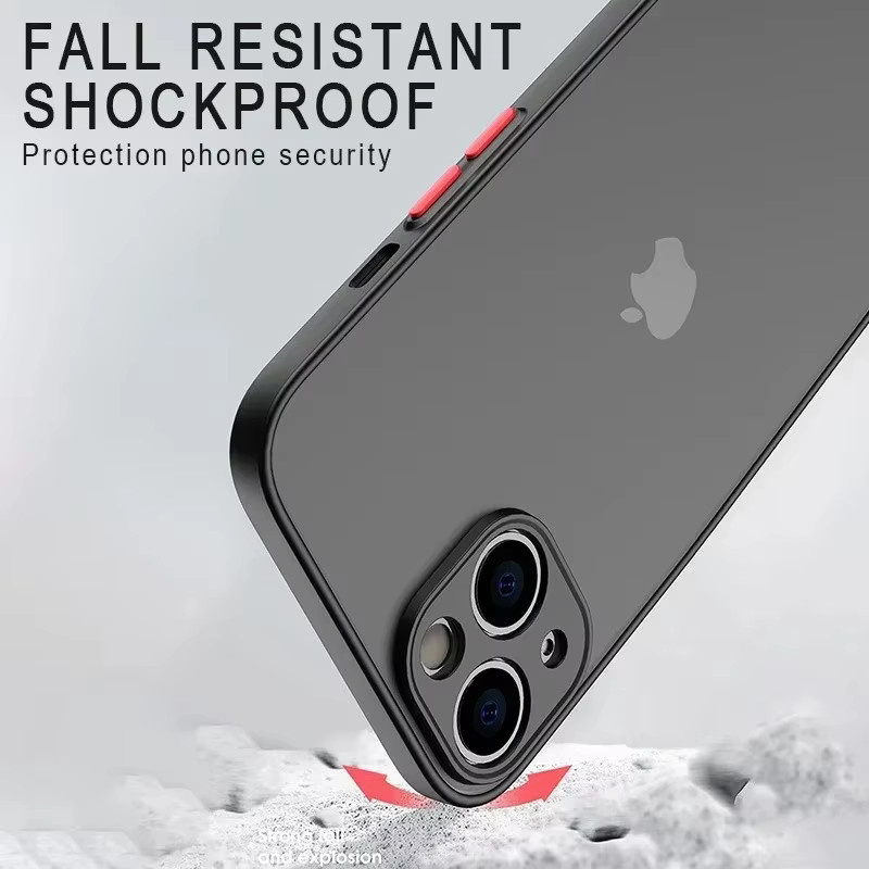Stoßfeste Silikon Handyhülle in Matt für Apple iPhone 11 12 13 14 15 Pro Max Mini XS XR 7 8 Plus SE in Purple - Bild 4