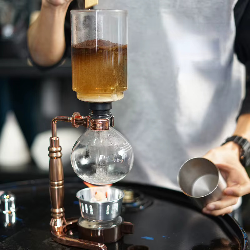 JUNBOPRO Siphon Kaffee Kessel aus Glas mit Infuser für Barista Zubehör - Bild 2