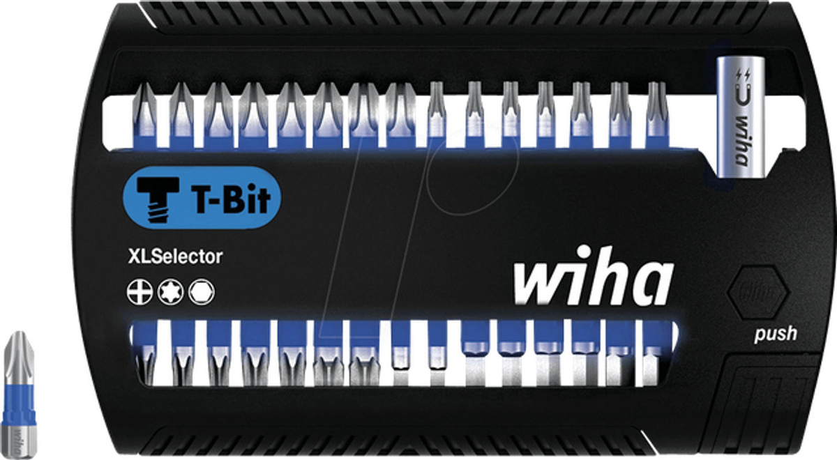Wiha Bit-Set XLSelector 31-teilig mit magnetischem Bithalter für Impact- und Schlagschrauber, PH, TX und Sechskant, 25 mm - Bild 3