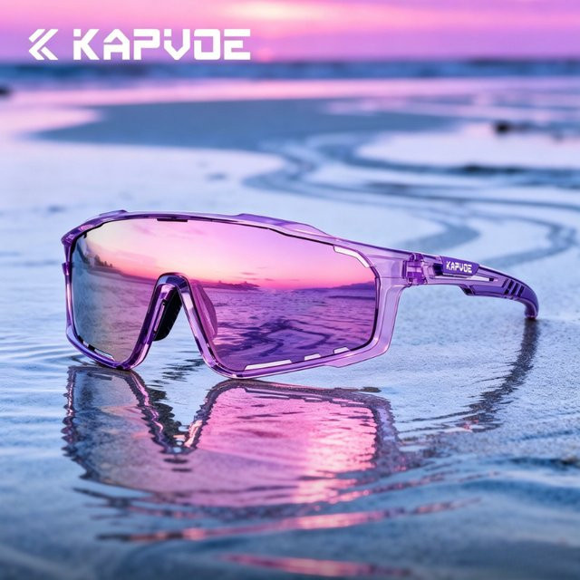 KAPVOE Sportsonnenbrille, Photochrome, Unisex, Kunststoff - Bild 1