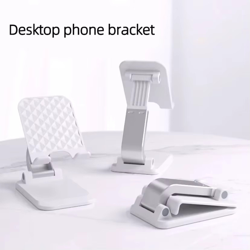 VIKEFON Faltbare Desktop Tablet und Smartphone Halterung für iPhone, Samsung und iPad, Schwarz oder Weiß - Bild 3