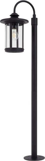 Lindby Außenleuchte Zayn Laterne Retro Vintage Antik aus Aluminium in Schwarz mit E27 Fassung - Bild 1