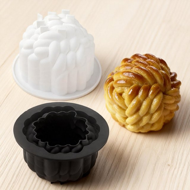 SHENHONG Silikon Muschelformen für Dessert und Schokolade, 15-fach stapelbar - Bild 1