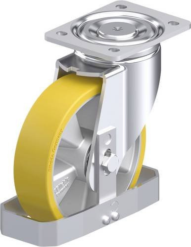 Blickle Stahlblech-Lenkrolle LH-ALTH 180K-FS in Silber mit 180 mm Rad-Durchmesser und 700 kg Tragfähigkeit - Bild 1