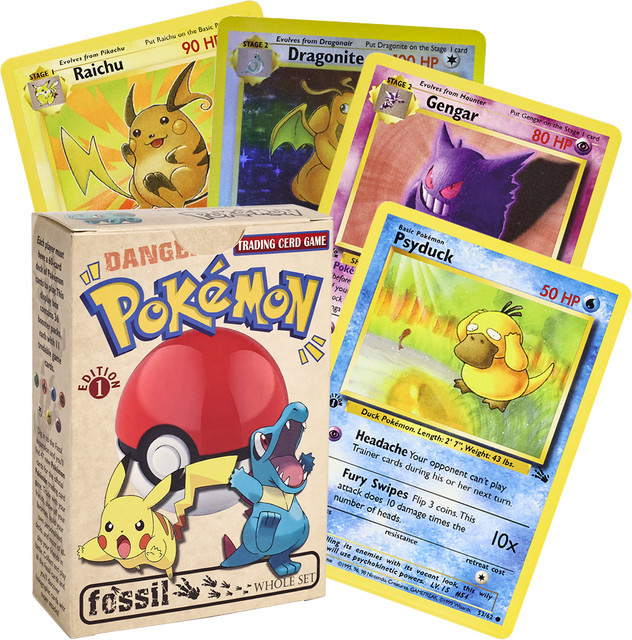TAKARA TOMY Pokémon PKM-Karten 1. Auflage Classic Fossil, Brettspiele, ab 10 Jahren - Bild 1