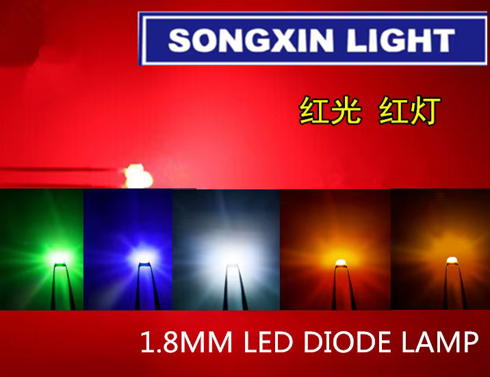 SONGXIN LIGHT LED Dip Set mit 30 Stück in verschiedenen Farben, 1,8 mm Durchmesser, transparent - Bild 2