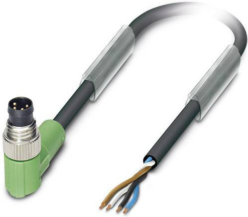 Phoenix Contact Sensor-Aktor-Steckverbinder M8 Stecker gewinkelt, 4-polig, 1,50 m, schwarz-grau - Bild 1