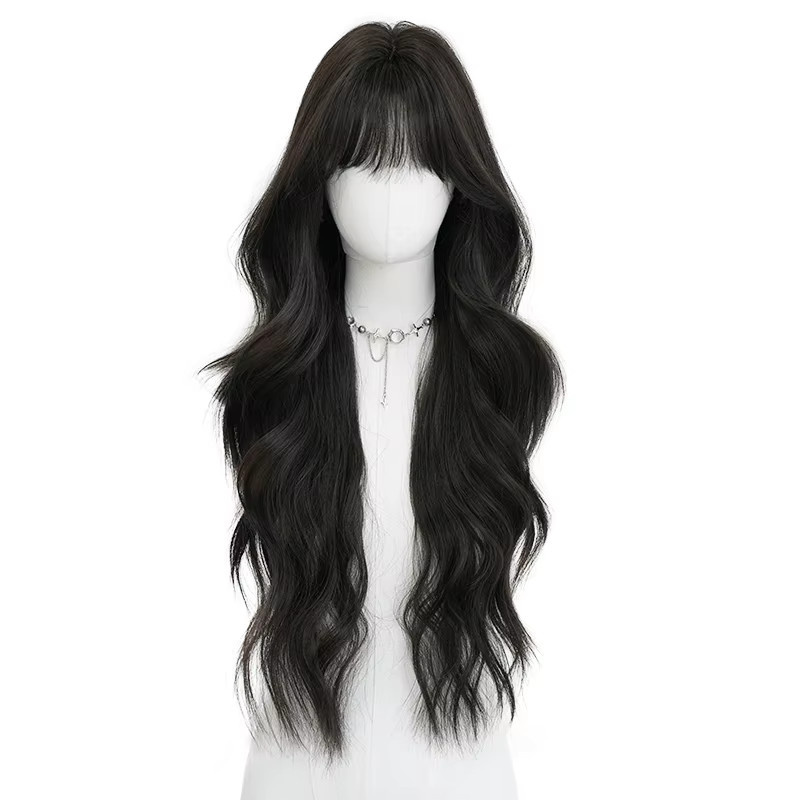 7JHH WIGS Perücke, dunkelbraun, gewellt, Damen - Bild 6