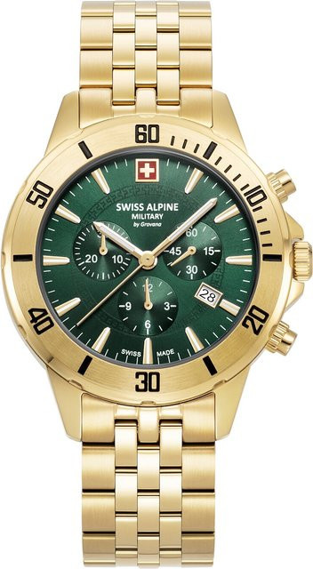 Swiss Alpine Military Chronograph, Edelstahl, Quarz, 44 mm, Herren - Bild 1