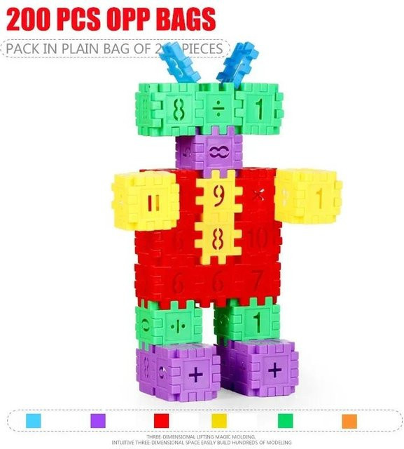 Yiran toy Kinder Zahlen Bausteine, DIY Spielzeug, ab 6 Jahre - Bild 1