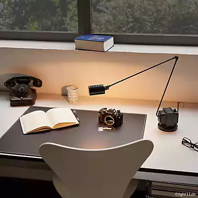 Lumina Daphine Tavolo LED Tischleuchte aus Metall in Gelb Matt mit warmweißem Licht (2.700 K)