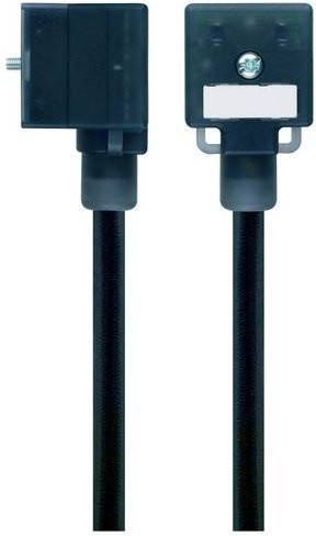 Escha Ventilstecker Bauform A 2+PE Sensor-Aktorleitung VA21-230.0-5/S370 Schwarz - Bild 1