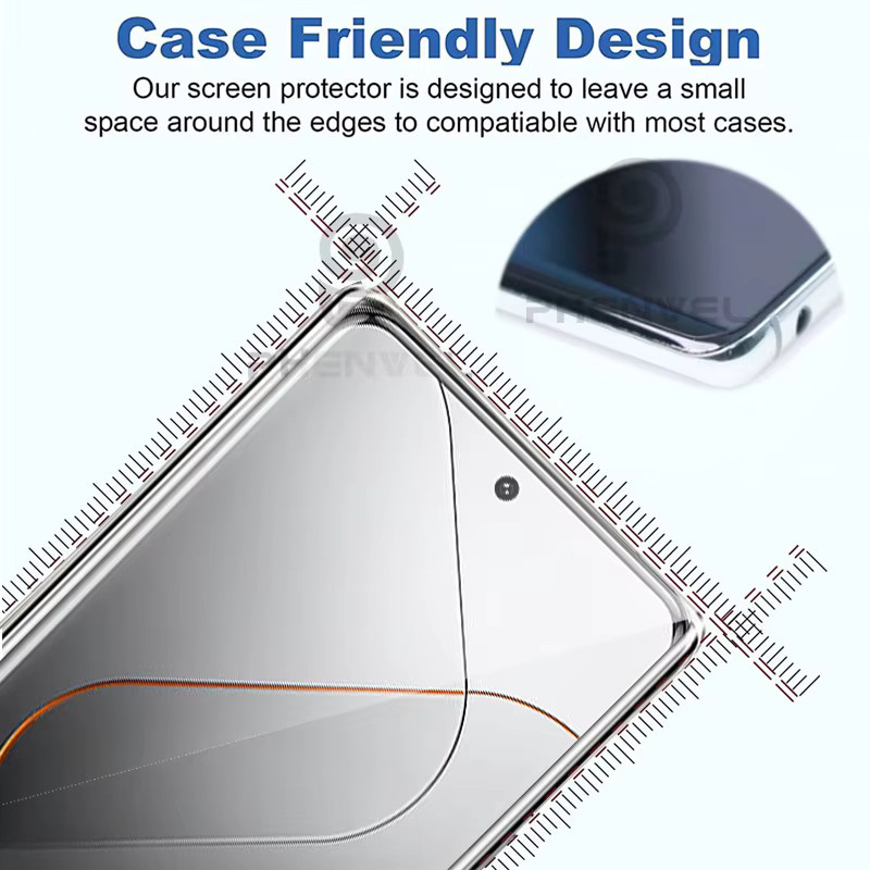 Xiaomi Mi 14 Ultra 3D Schutzglas Transparent mit Vollkleber und Anti-Shatter-Funktion - Bild 5