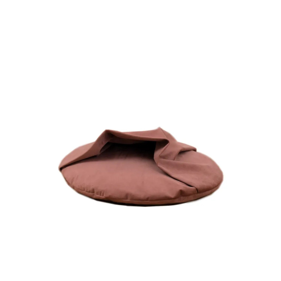 Rohrschneider Liegekissen Iglu für Kleintiere mit integrierter Höhle aus Samtstoff in Pink, Breite: 43,0 cm, Tiefe: 43,0 cm, Höhe: 20,0 cm - Bild 2