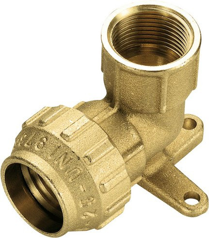 Cornat Wandscheibe aus Messing in Gold mit 1/2 Zoll Innengewinde - Bild 1