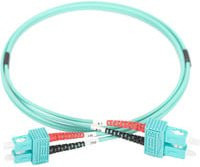 Digitus LWL Patchkabel Duplex SC auf SC Multimode OM3 in Türkis - Bild 1