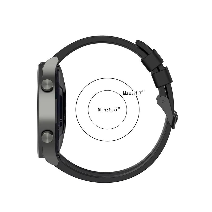 TAMISTER Uhrenarmband Silikon, Schwarz, Unisex - Bild 3