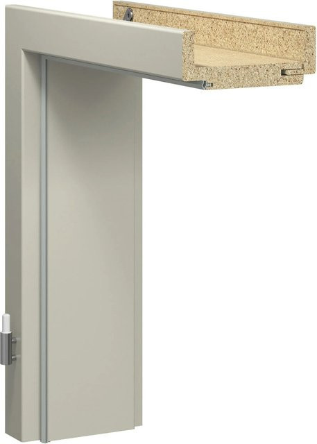 GetaDoor Türzarge Neoline CPL-Folie Seidengrau B/T/H: 61 x 31 x 198,5 cm Anschlag L - Bild 1