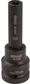 KS Tools Kraft-Bit-Stecknuss E-TX lang E22 schwarz - Bild 1