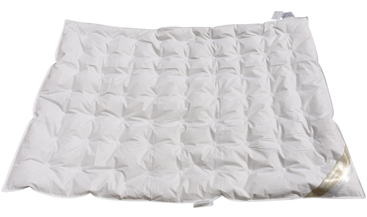 Betten Hofmann Luxus Kinder Sommer Daunendecke mit Punktsteppung, 100% Daunen, Weiß, B/H: 100 x 135 cm - Bild 1
